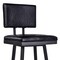 Armen Living Balboa 26" Counter Height Swivel Vintage Black Faux Leather and Metal Bar Stool LCBBBABLVB26 - alternate 7